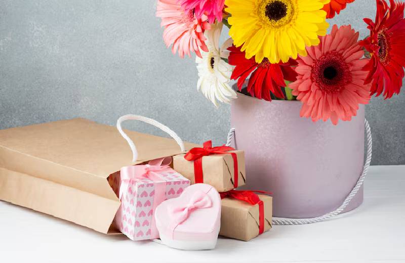 Image of a beautifully arranged flower bouquet